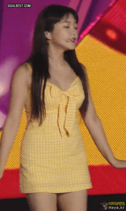 시원한 노란원피스 예리