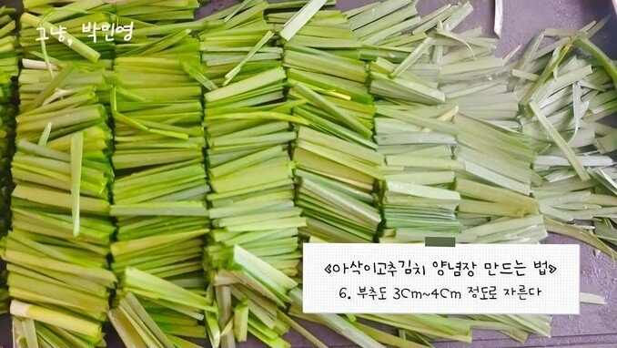 박민영이 알려주는 고추김치 맛있게 담그는 법