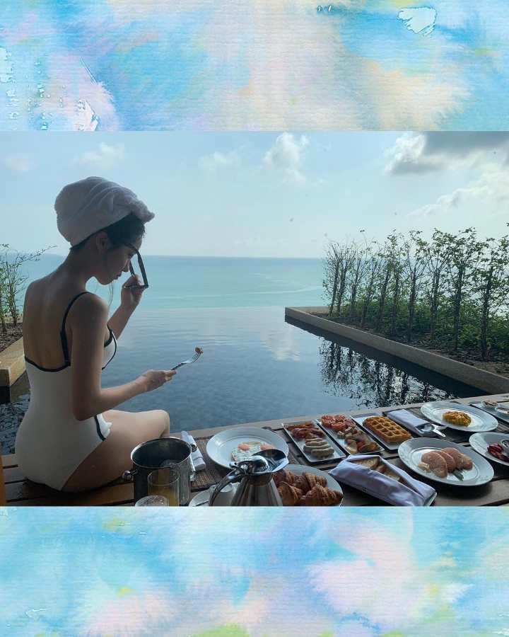 럭셔리 여행 간 효민 수영복