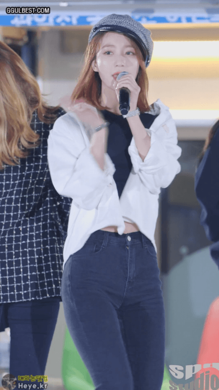 크롭 청바지 비니