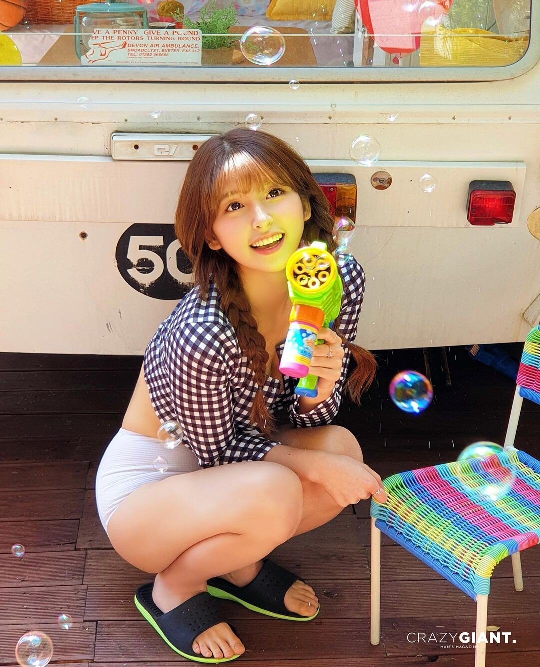 치어리더에서 모델로 전향한 누나