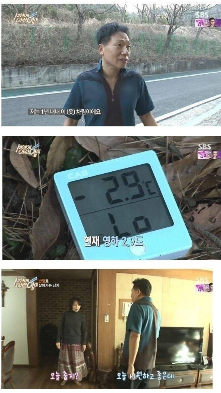 1년 내내 반팔만 입는 이유
