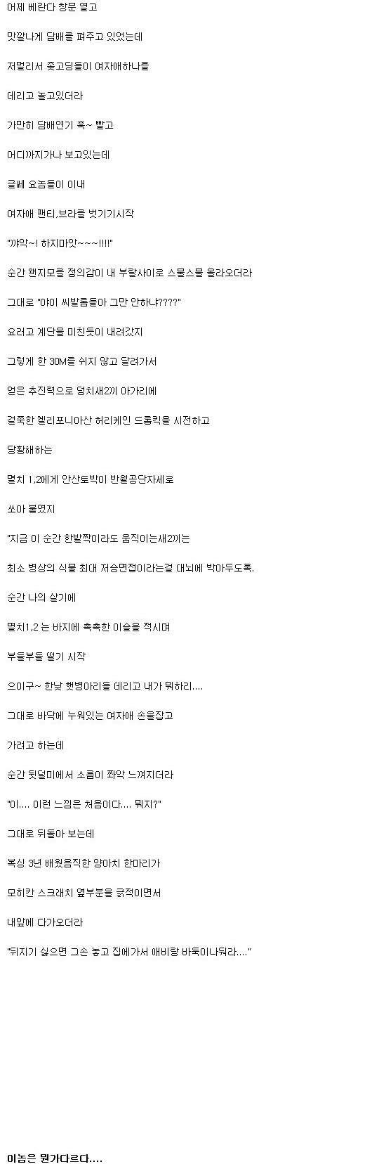 [유머] 여고생을 구한 디시인