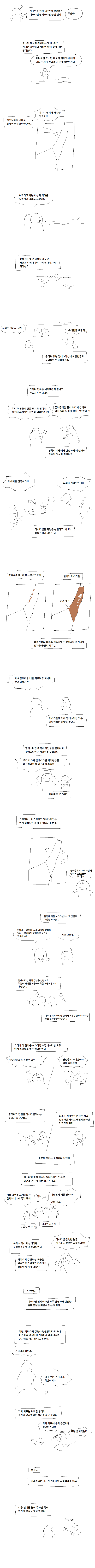 
			이스라엘, 팔레스타인의 분쟁역사 만화 		