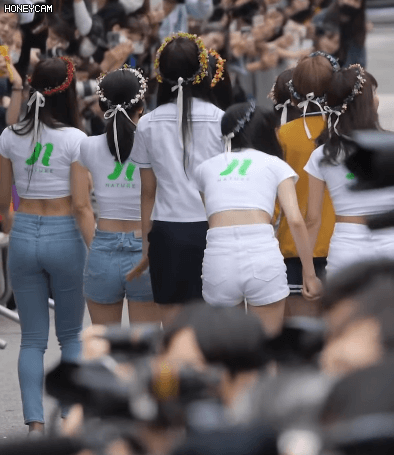 네이쳐 새봄 크롭티 청바지
