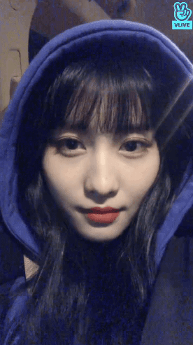 190218 브이라이브(모모링ㅎㅎㅎㅎ) 모모 정연 지효 1.gif