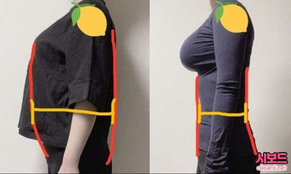 가슴 큰 여자들이 루즈핏을 입으면