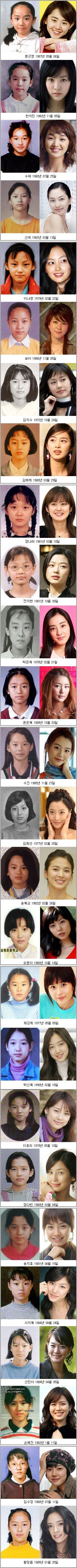 여자 연예인 졸업 사진~