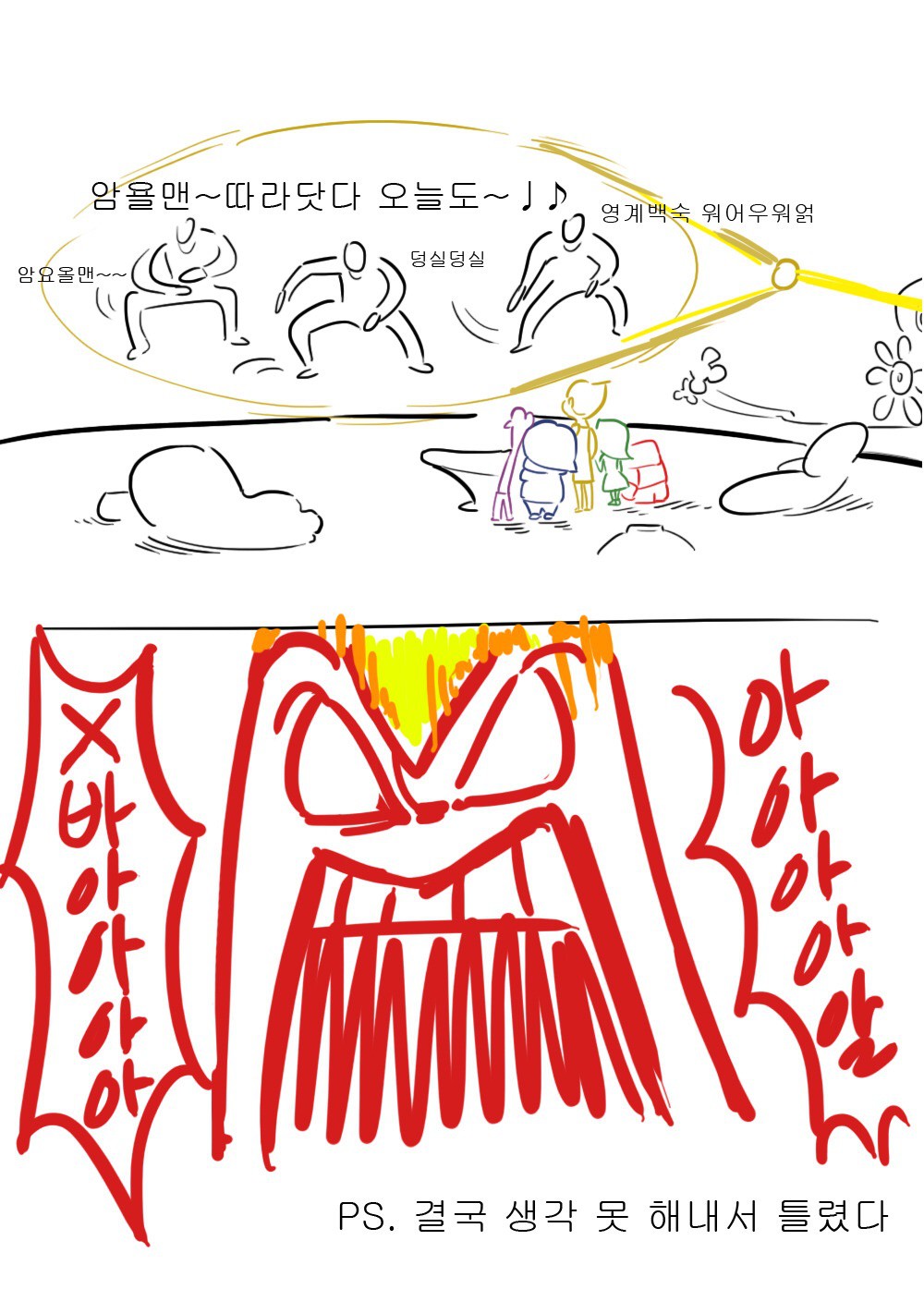 수능 당일날 머릿속