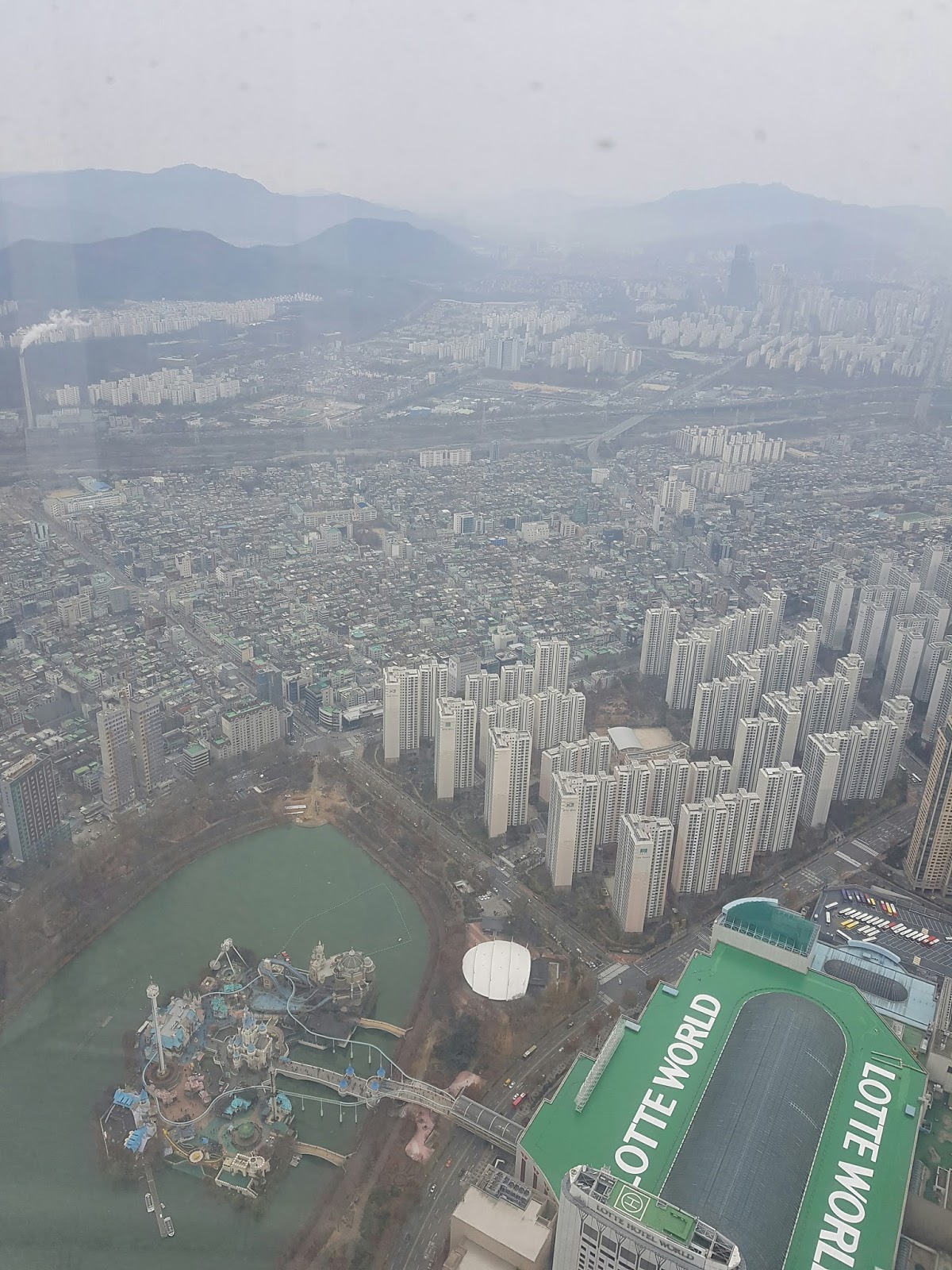 롯데타워 123층에서 본 서울시내