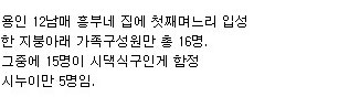 12남매 며느리
