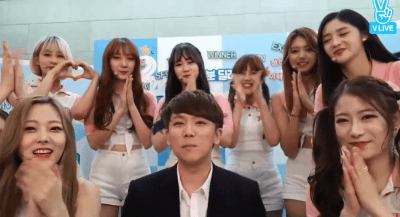 정기고,프리스틴 입장 전vs후