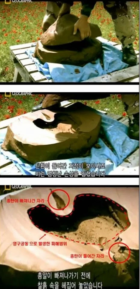 총알이 몸을 관통하면?