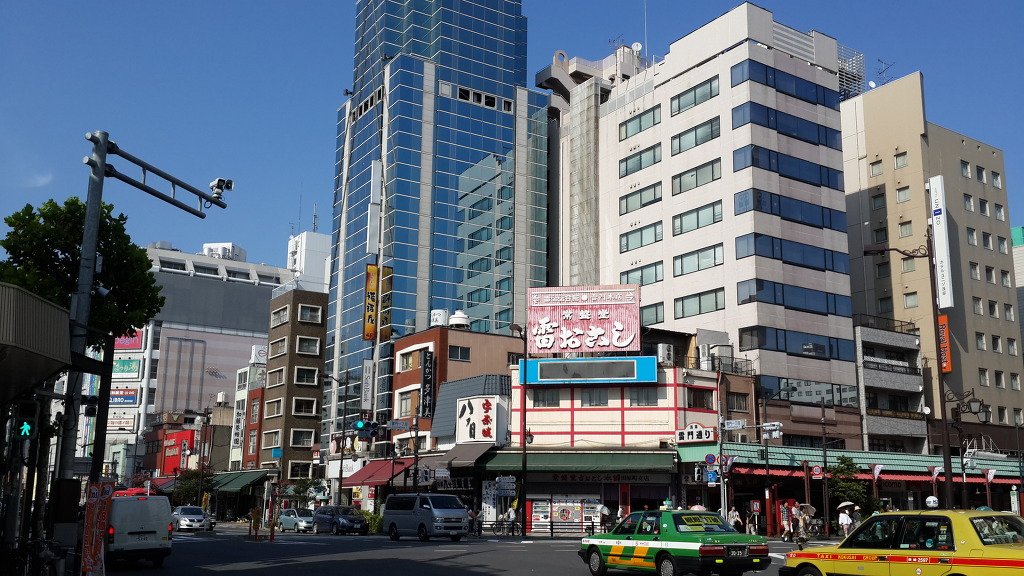 열도의 평범한 길거리 풍경