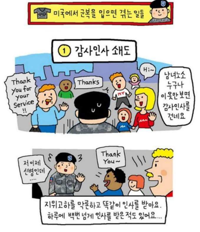 군인에 대한 당연한 대우
