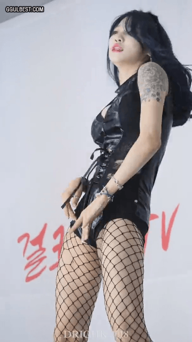 걸크러쉬 태리 찢어진 망사 스타킹