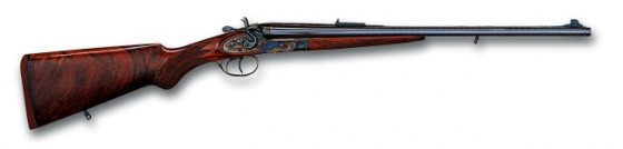 Reproduction of the famous “Colt Double” breech loading double rifle produced on the 19th century