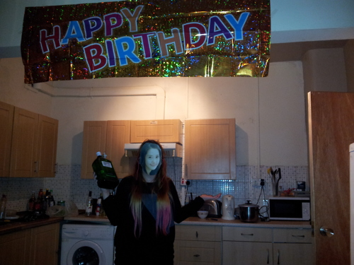 Yoona celebrating a birthday