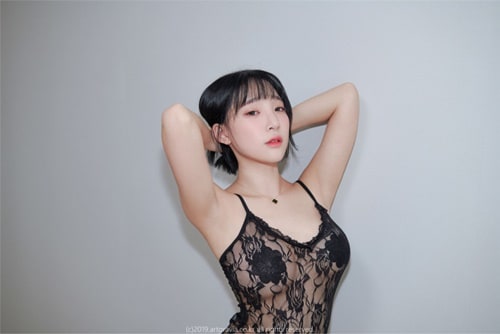 시스루 검정 란제리