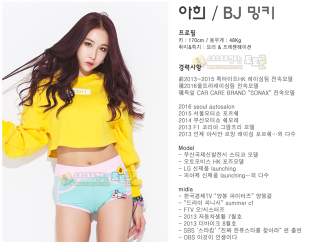 먹튀검증 토토군 포토 유튜버 아희