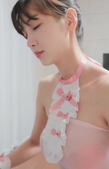 롤코녀 연핑크 시쓰루