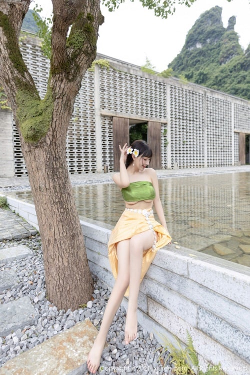 머리에 꽃단처녀