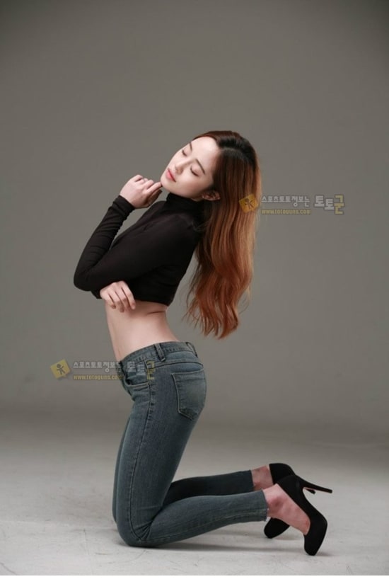 최설화 청바지 핏