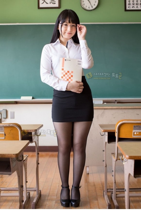 그녀는 수업중